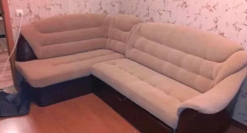 Перетяжка углового дивана. Петрозаводск